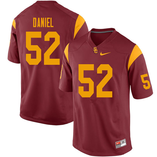 Men #52 Jacob Daniel USC Trojans College Football Jerseys Sale-Cardinal